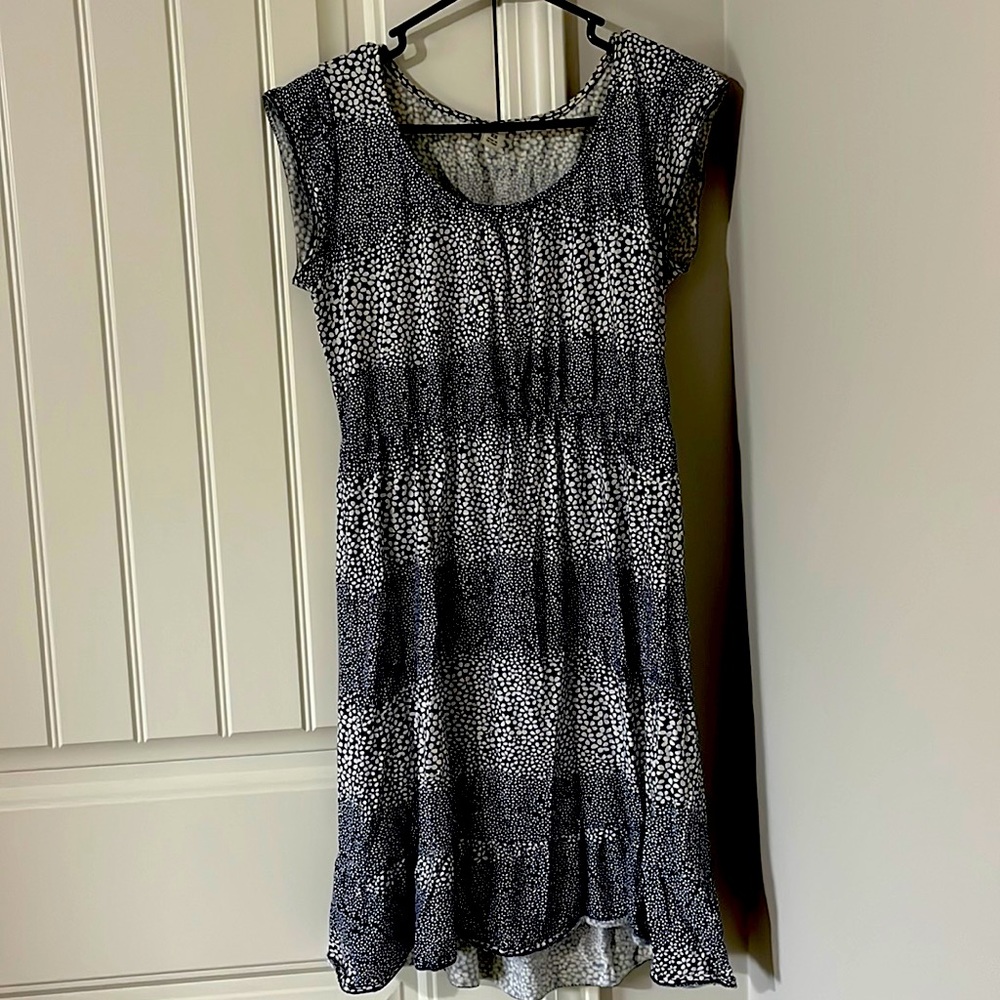 Sleeveless, Scoop Neck, Midi Floral Dress